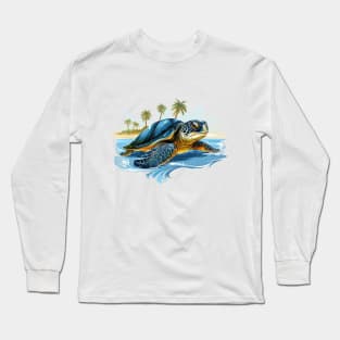 Green Sea Turtle Long Sleeve T-Shirt